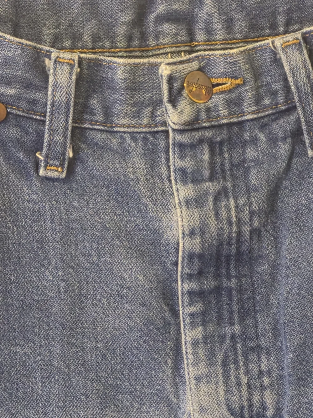 Wrangler Straight Fit Medium Wash 34 X 32 Jeans Western Distressed